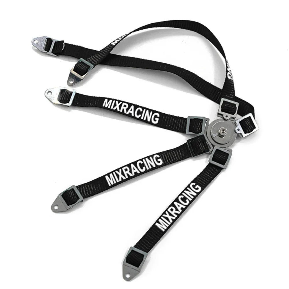 1/10 RCクローラーカー用シミュレーション安全シートベルト、ドライバーシートベルト、シートベルト