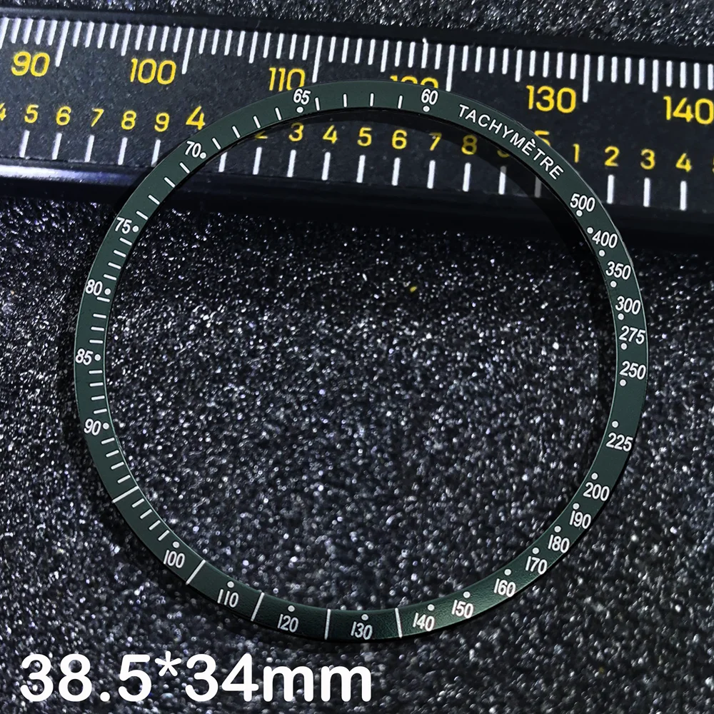 38.5*34.2 مللي متر إطار ألومنيوم مسطح ساعة رجالي إدراج ل 40 مللي متر-42 مللي متر سرعة ماستر VK63 ساعة حافظة ساعة حلقة اكسسوارات استبدال