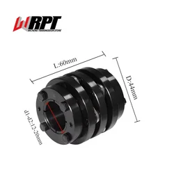 CLZ Expansion Sleeve Diaphragm Coupling 45# Steel High Torque Coupling CNC Machine Tool Spindle Coupling CLZ-44X60