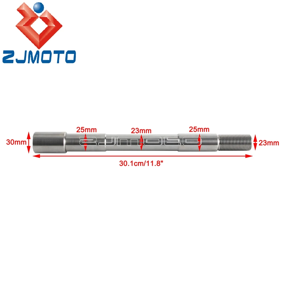 CNC Machined 25mm Titanium Alloy Front Axle Kit Stainless Steel Finish For Harley Touring FLT Fit Öhlins Inverted Fork Legs