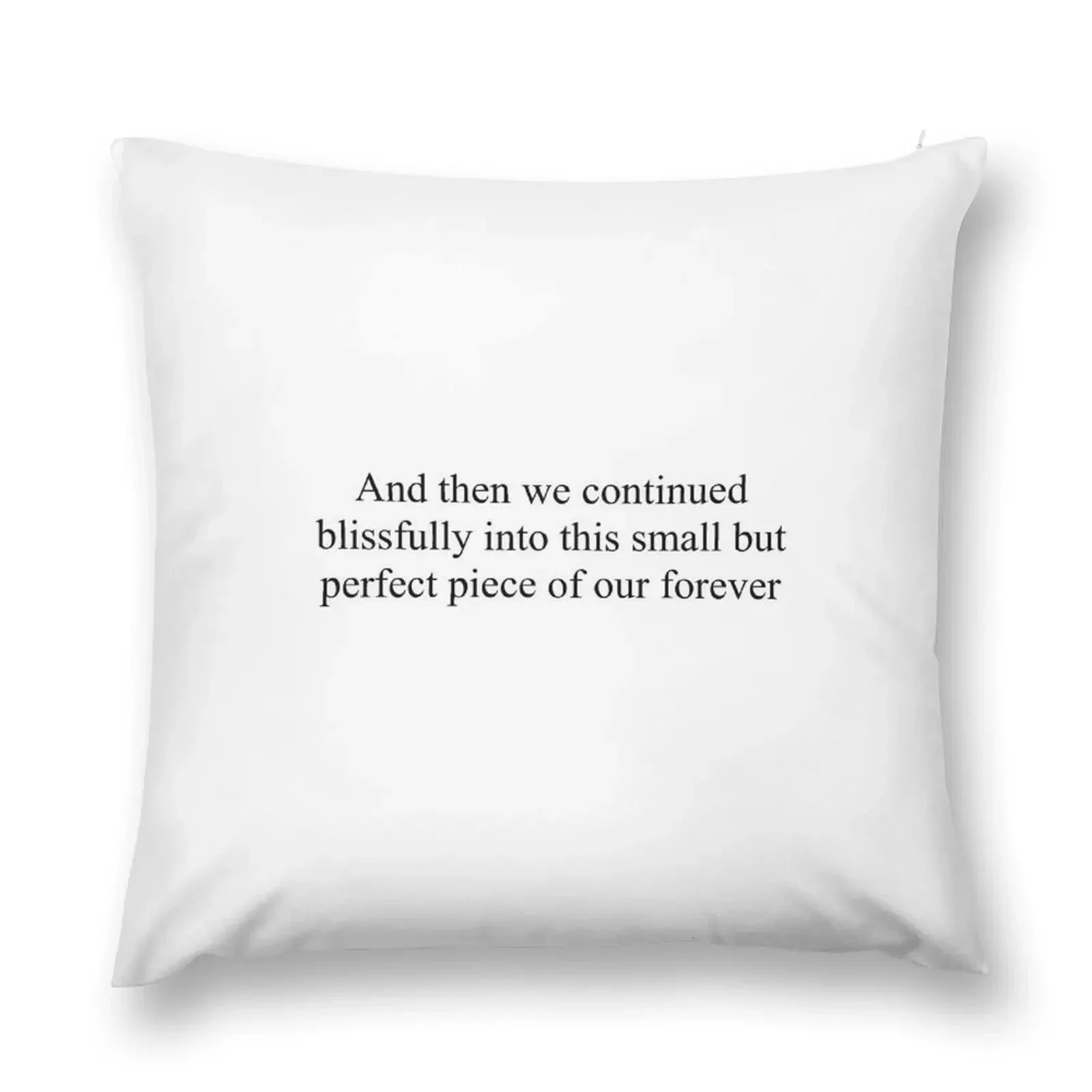 and then we continued blissfully into this small but perfect piece of our forever Throw Pillow Rectangular Cushion Cover pillow