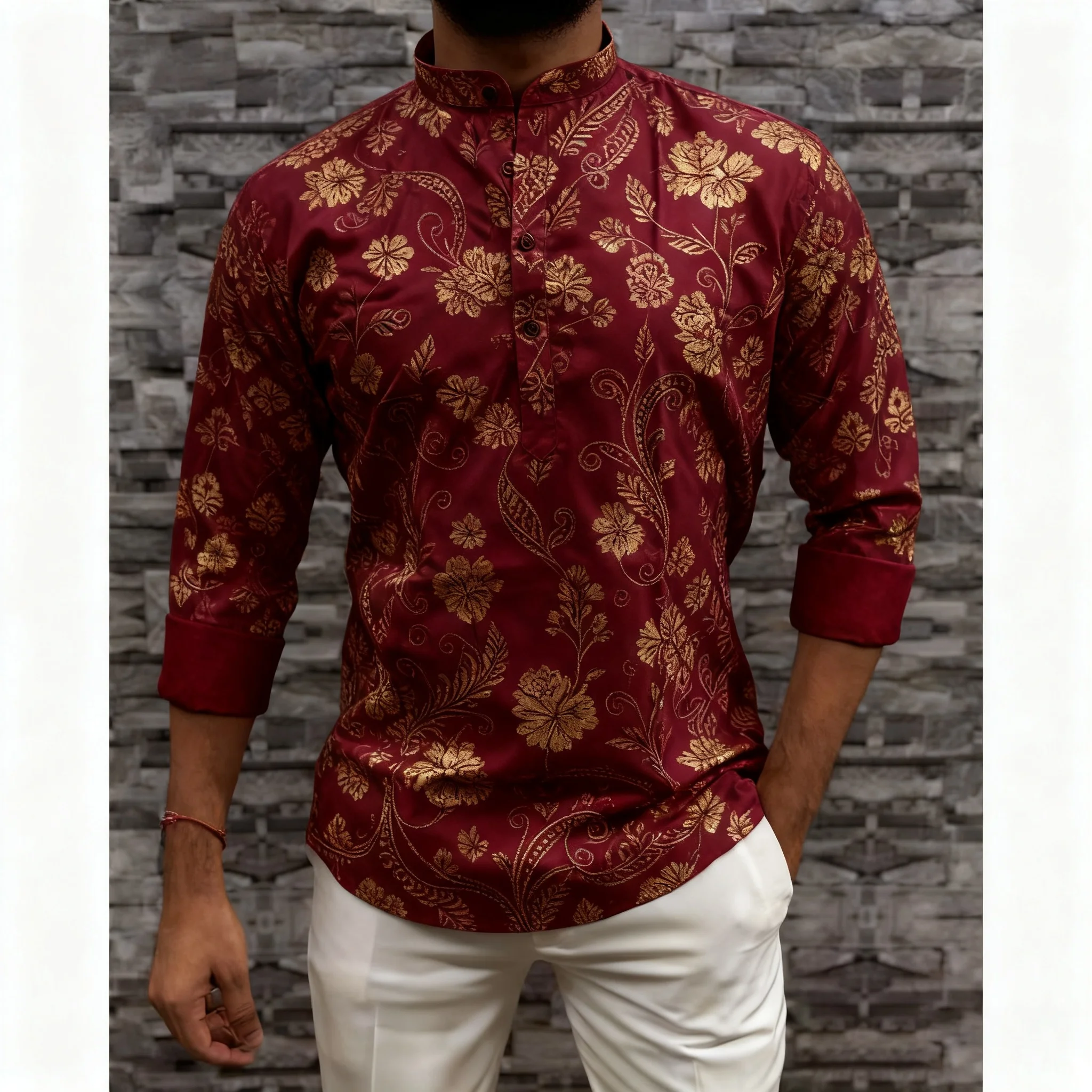 عباية رجالي ثوب عربي على الطراز الوطني هينلي بنطاقات عادي قمصان مسلمة 2026 ثوب الشرق الأوسط ملابس إسلامية للرجال