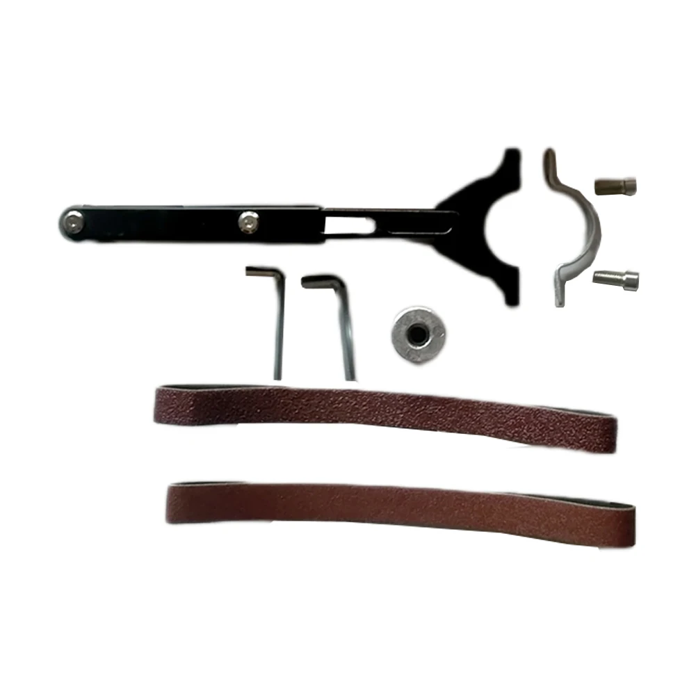 Stainless Steel Belt Sander Attachment Modified For Model 100 Angle Grinder Polishing Sharpening DIY Metal Wood Working Tool