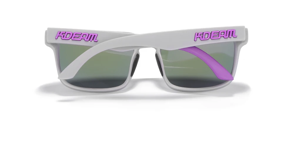 KDEAM Polarisierte Sonnenbrille für Herren, Angeln, Lebensstile, verspiegelte, farbblockierende Sonnenbrille, Damen-Legende, quadratische Sonnenbrille mit Box – Detail 12