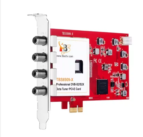 HONDAO TBS6909X DVB-S/S2/S2X 8-Tuner PCI Digital Satellite TV Card With IP Support For FTTH Live TV & 8-Channel Frequency Input