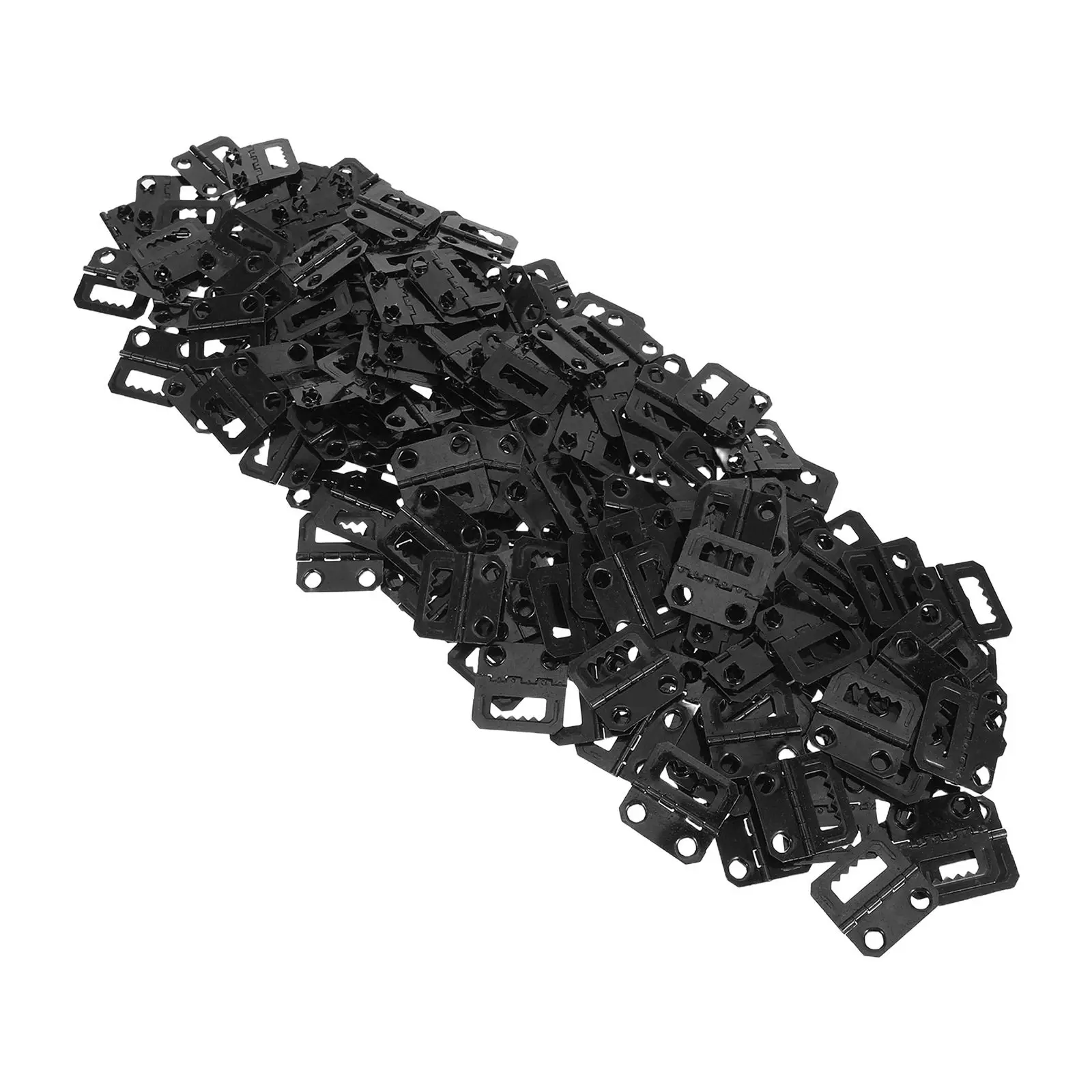 200Pcs Five Metal Picture Frame Accessories Black Sawtooth Hinges Heavy Duty Folding Back Hinge Hooks Photo Frame Fasteners Home