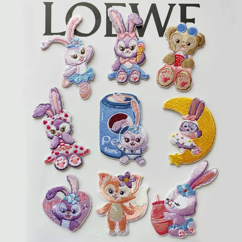 Disney Cartoon StellaLou LinaBell Embroidery Patch Clothing Patch Hole Repair Clothing Bag Decoration Sticker Wholesale