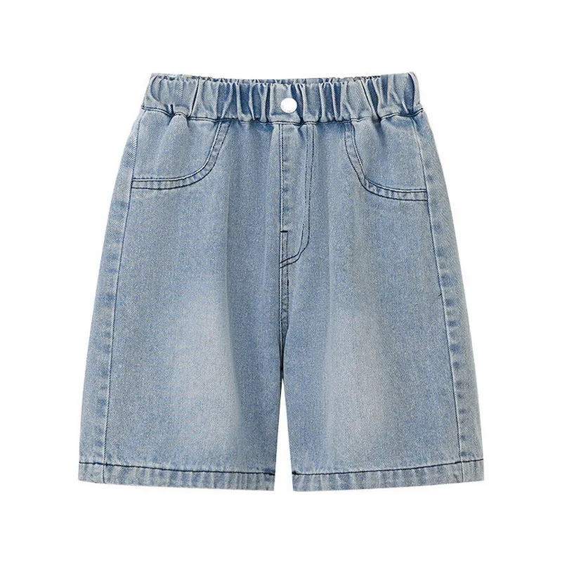 Teens Girls Denim Shorts New Summer Fashion Girl Short Jeans Children Girls Jeans Shorts Solid Girls Half Pants Clothing image 6