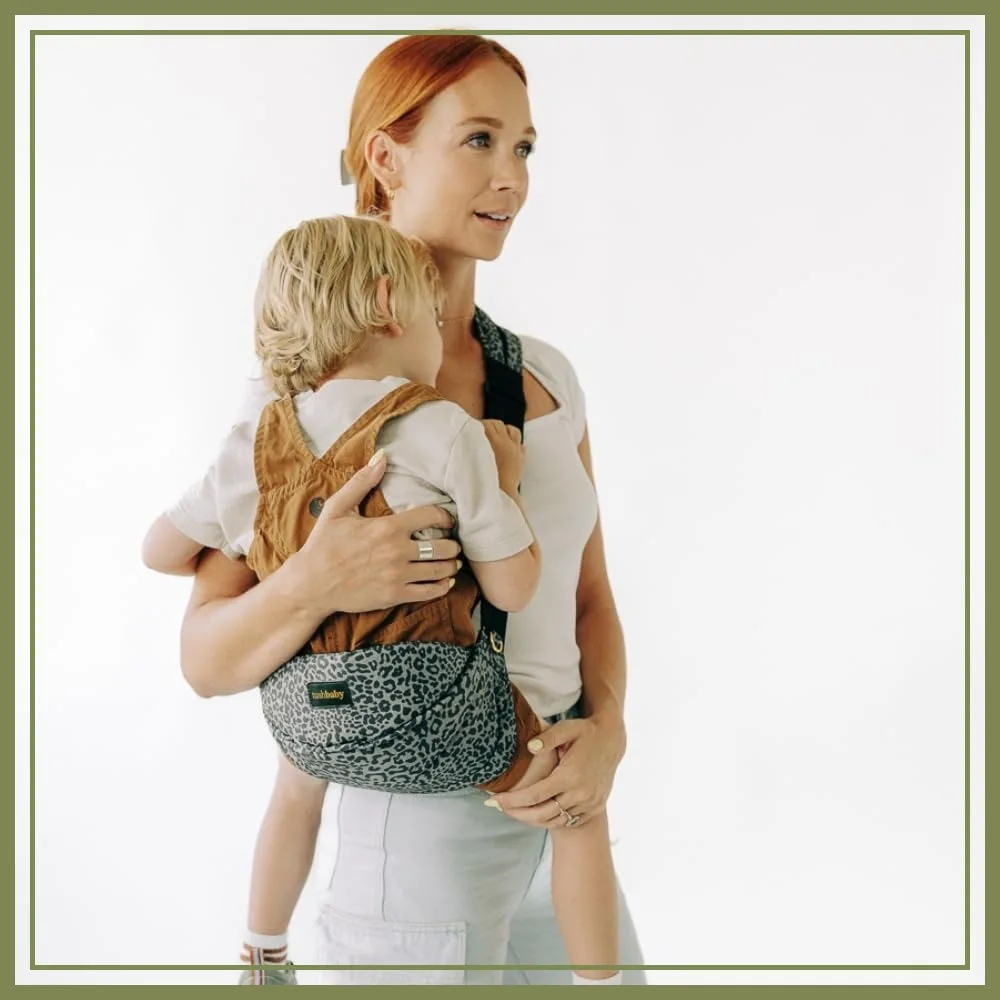 

Minimalist Easy-On Toddler Carrier for Quick Carrying – Compact, Comfortable, Stylish with Built-in Phone Pocket & Bottle Holder