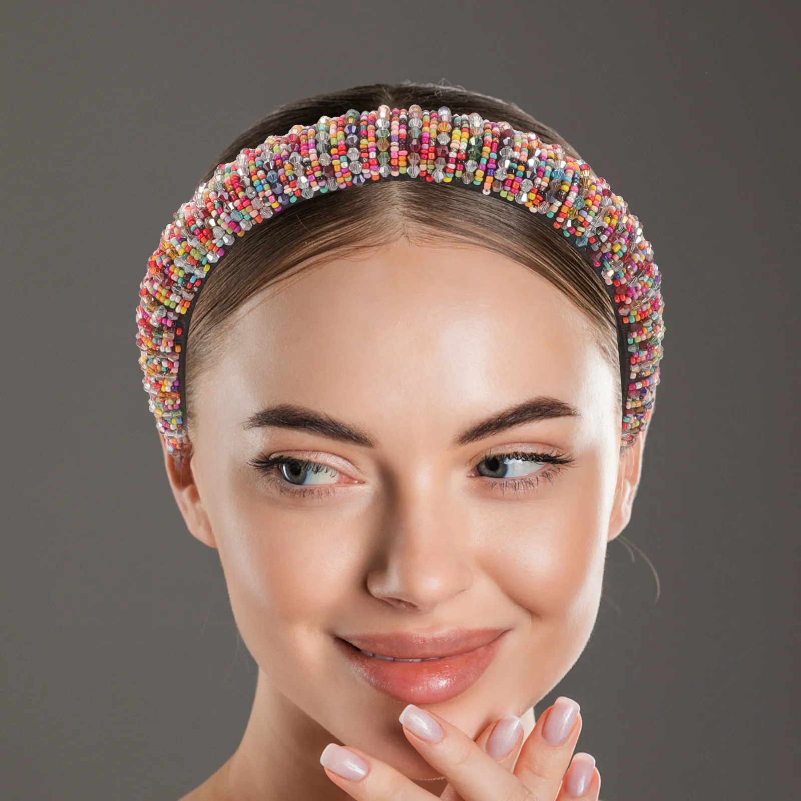 

Elegant Crystal Headband Women Hair Hoop for Special Occasions Birthday Prom Pageant Party Photo Shoot Decorative Female