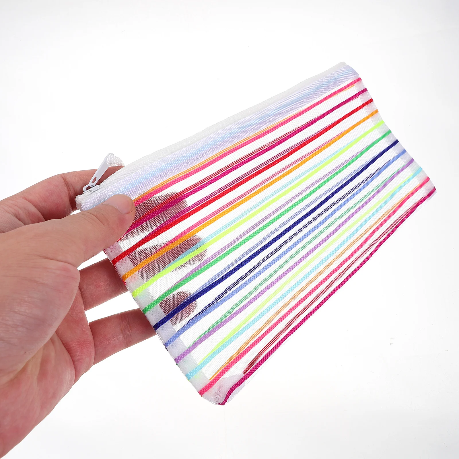 

6Pcs Money Organizers Cash Pouches Zippered Oxford Cloth Aluminum Alloy Receipt Storage Travel Coupon Holder Money Bag