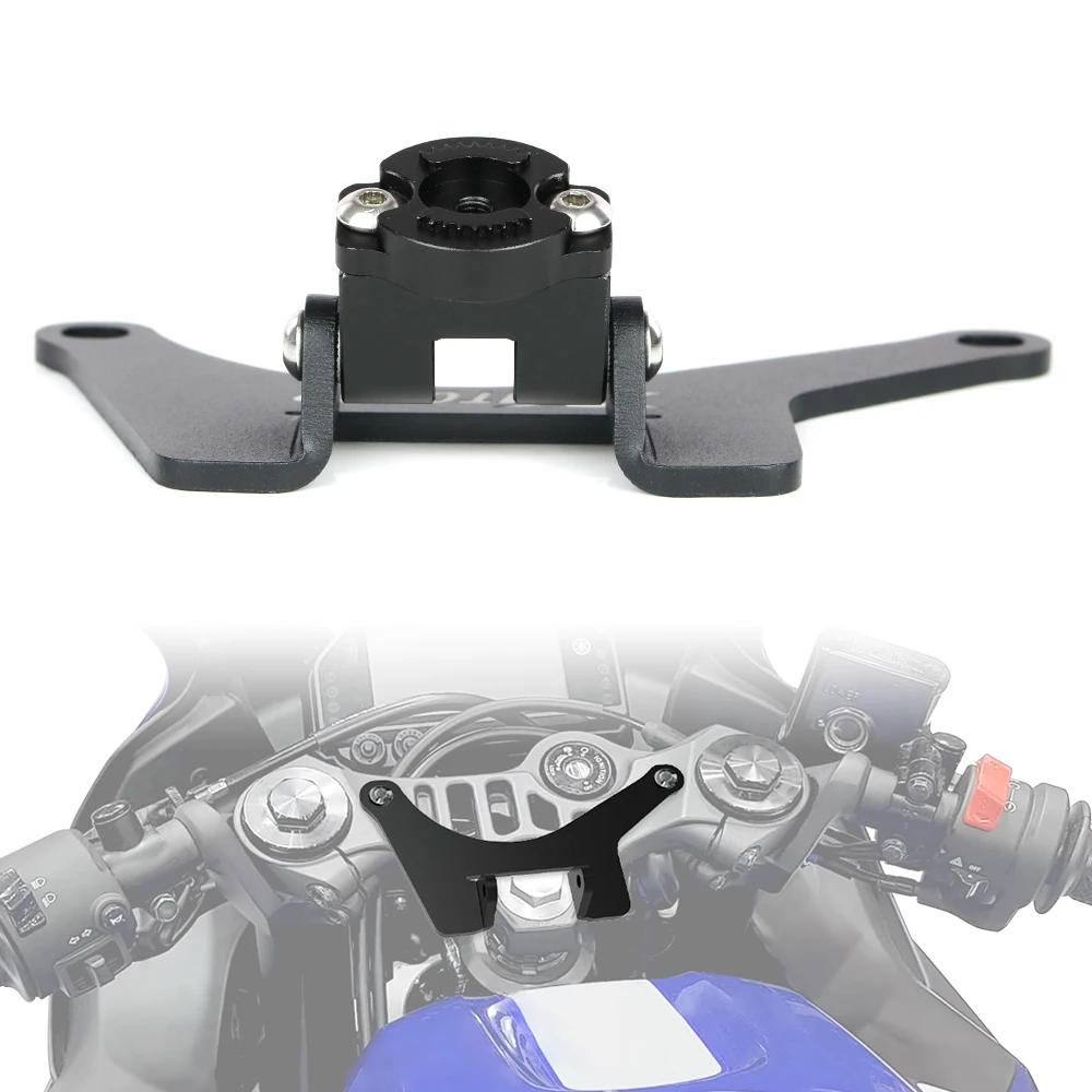 

Motorbike Handlebar Clamp GPS Mount Navigation Bracket For Yamaha YZF-R3 2019-2022 2023 2024 YZFR3 YZF R3 Phone Holder Support