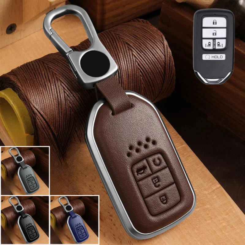 

Кожаный брелок из цинкового сплава A + для Honda Accord Civic CR-V HR-V Pilot