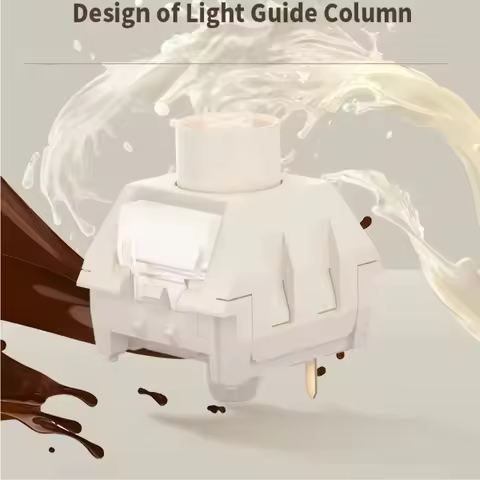 Kailh Box Coconut Latte Cream Switch Silent Switches 3Pin 45g Linear Mechanical Keyboard RGB Mute Switch Custom PC Silent office
