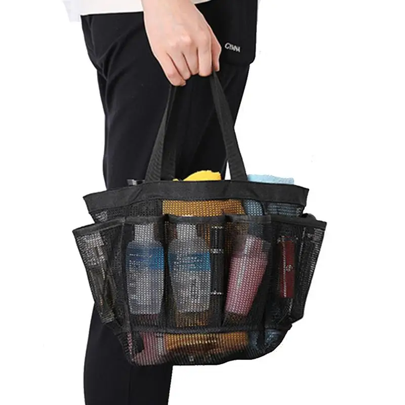 Shower Storage Bag Gym Mesh Shower Bag Durable Quick-Drying Mesh Shower Bag Camping Keep Your Toiletries Organized