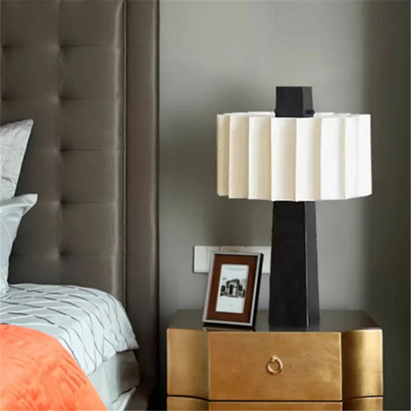 Pantheon Floor lamp LED Nordic fabric standing lamp wabi sabi art Designer Light for Living Room Bedroom Study Decorative Lamp