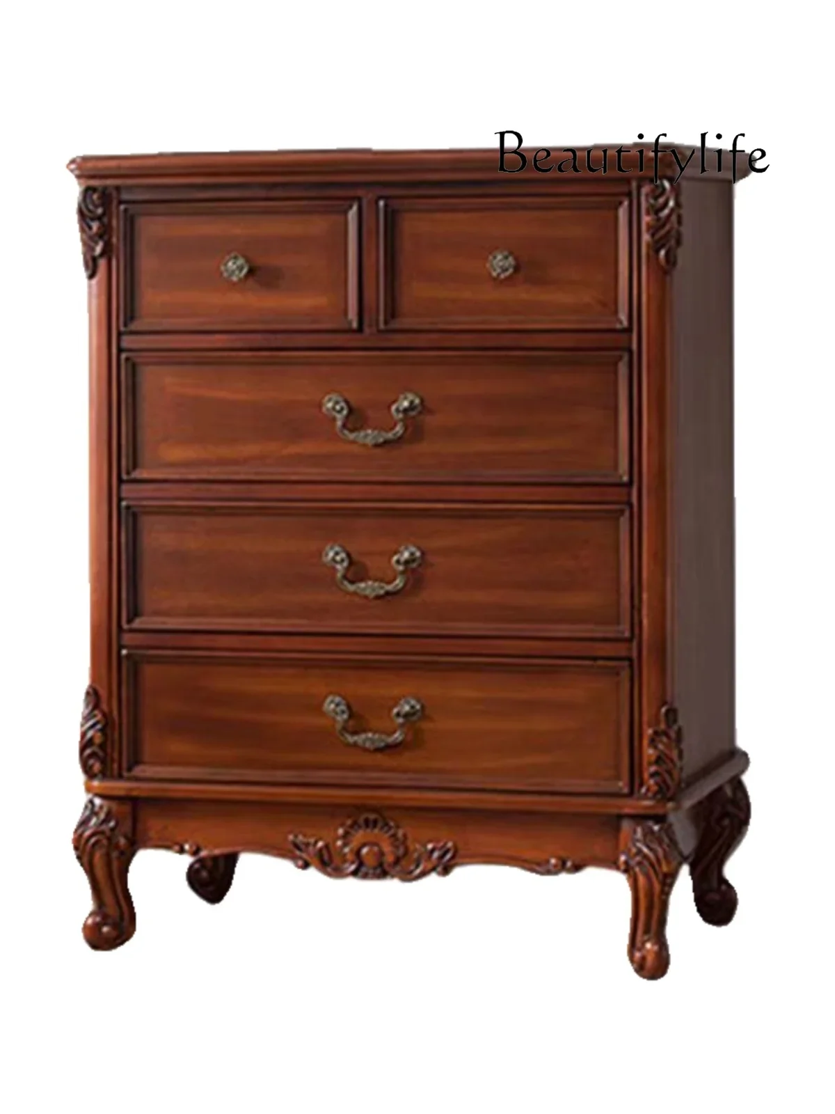 

muebles de salónAmerican-Style Solid Wood Chest of Drawers European-Style Chest of Drawer File Locker Bedroom Wall Storage Cabin