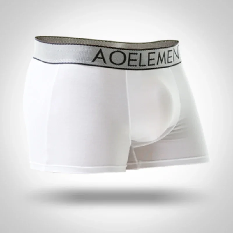 Men's underwear with U-shaped anti-sway gun-powder type separation of the spermatic cord and flat-angle crotch head.