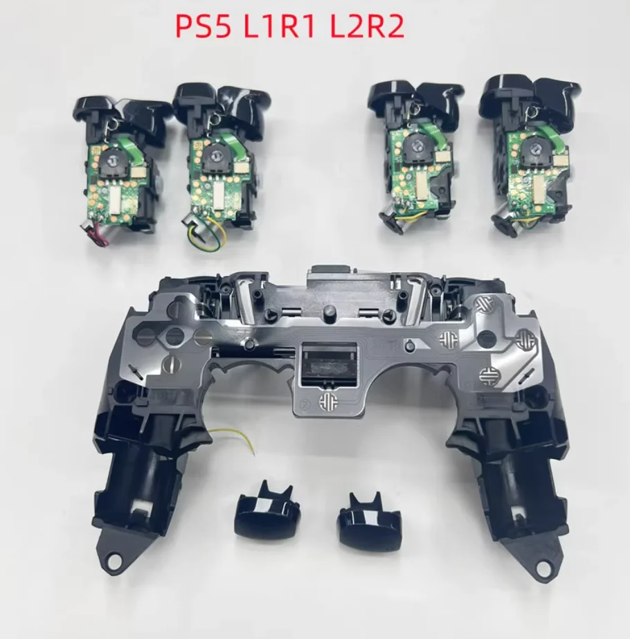 Trigger Module Assembly for PS5 Game Controller L1 R1 L2 R2 Left Right Triggers Buttons with Vibration Motor Replacement V3