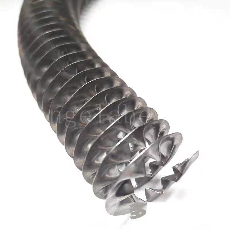 6mm Stainless Steel Spiral Hollow Fin Heat Sink for Tubular Cooling Tube Heat Conduction Heating Fin Tube Drying Radiator Parts