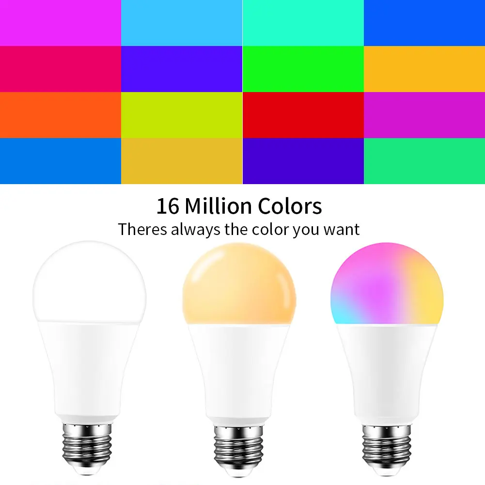 Ewelink الذكية واي فاي Led ضوء لمبة 9 واط E27 LED مصباح العمل مع اليكسا جوجل المنزل RGB + الأبيض + الدافئة عكس الضوء الموقت وظيفة ماجيك لمبة