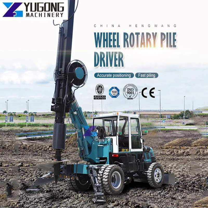 High Efficiency 35m Depth Foundation Hole Rotary Cfa Piling Drilling Rig Hydraulic Rotary Water Well Drill Rigs Machine