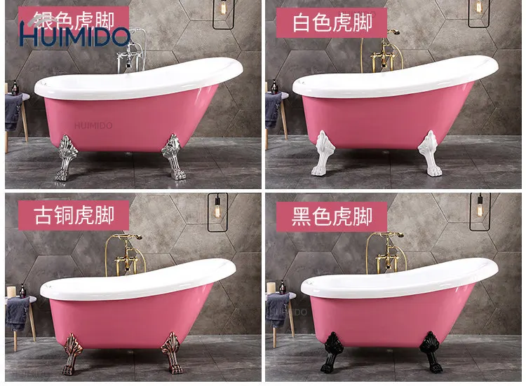 Acrylic freestanding European princess bathtub Double-layer household Internet celebrity thermal insulation bathtub