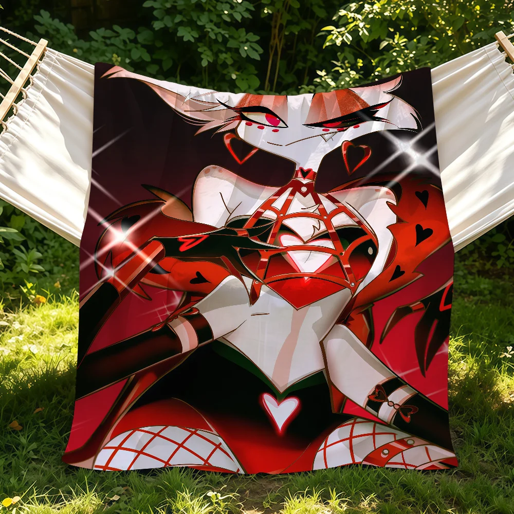Anime H-hazbin H-hotel Angel Dust Blanket Suitable For Sofas Beds Offices Cars Outdoor Travel An Ideal Gift For Friends Family