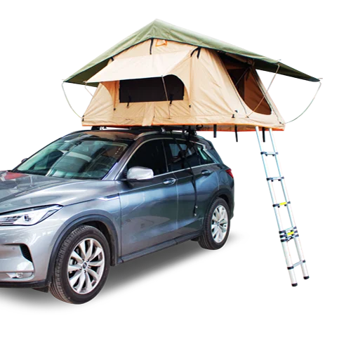 SS14 Outdoor travel New arrival easy set car roof top tent soft metal pole  waterproof