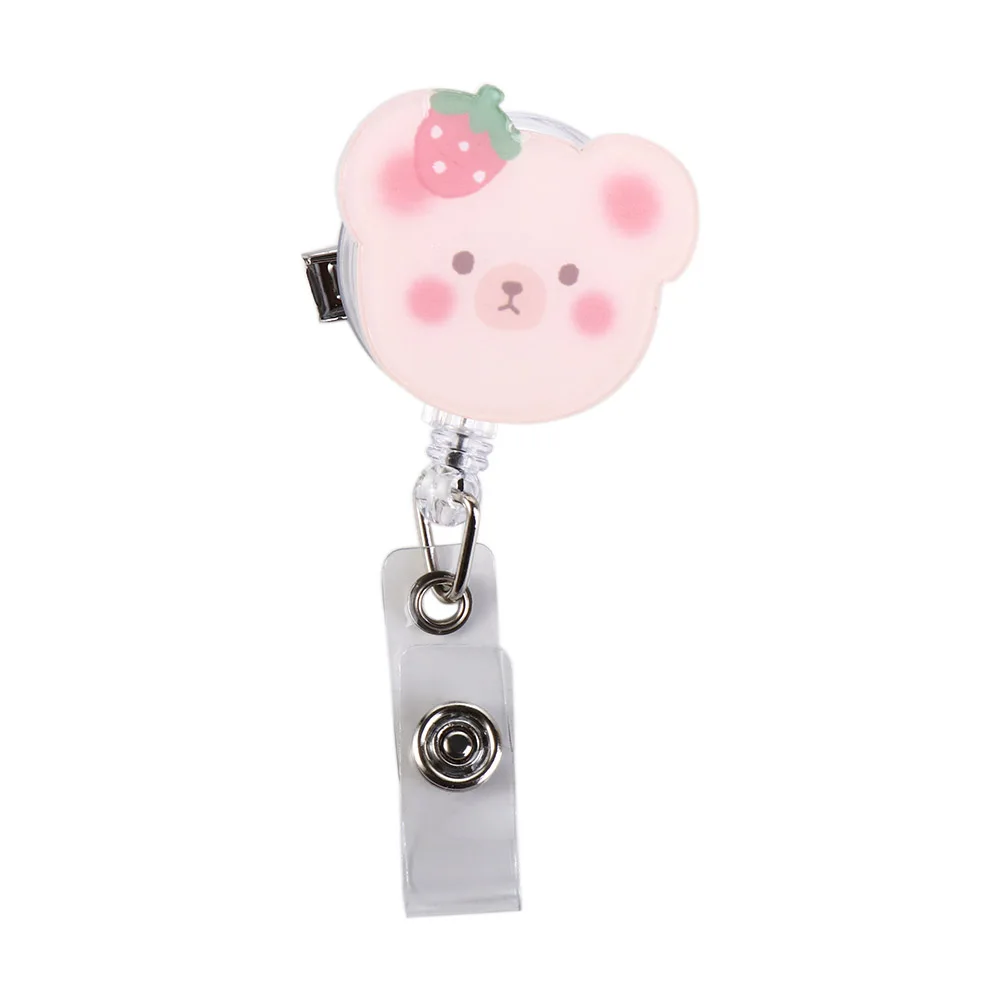 

Reel Clip Name Tag Office Supplies Nurse Doctor Stationery ID Card Clips Badge Holder Name Card Holder Retractable Badge Reel