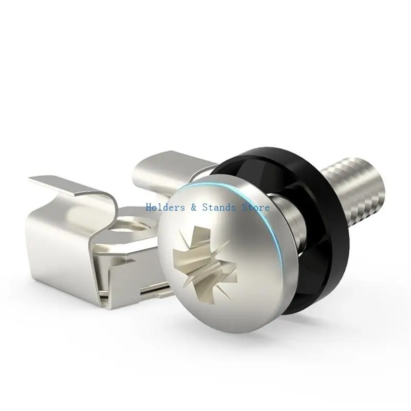 Y4UE M6x12mm 16mm Rack Server Cabinets Server Shelves Mount Rack Mount Screw