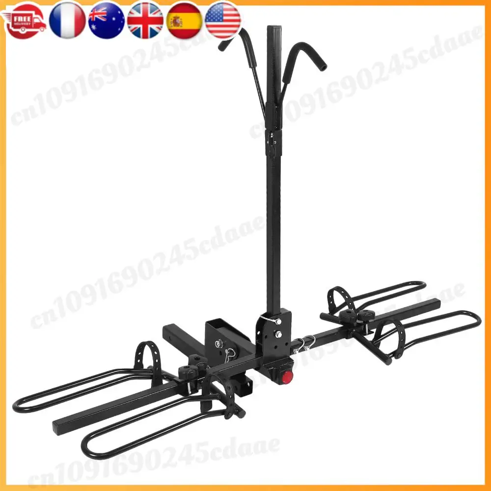 

Регулируемый кронштейн для хранения дорожного велосипеда с защитой от наклона, автоматический прицеп, держатель для велосипеда, защита от ржавчины, 2 велосипеда до 80 фунтов