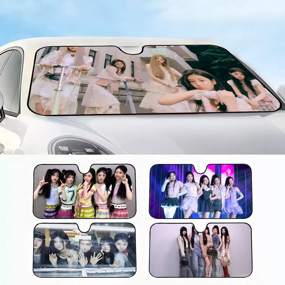 

Kpop I-ILLIT на заказ мультфильм аниме лобовое стекло автомобиля солнцезащитный козырек складной солнцезащитный козырек автомобильные оконные козырьки