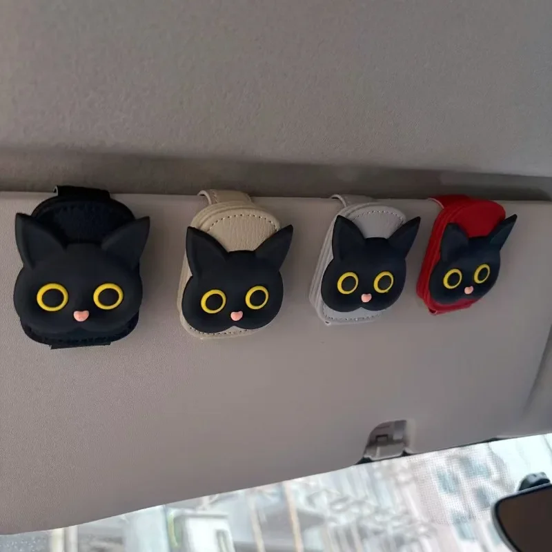 

1PC Car Sun Visor Organizer - Multi-Functional Eyeglass/Sunglasses & Card Holder, Hanging Design for Car Interior