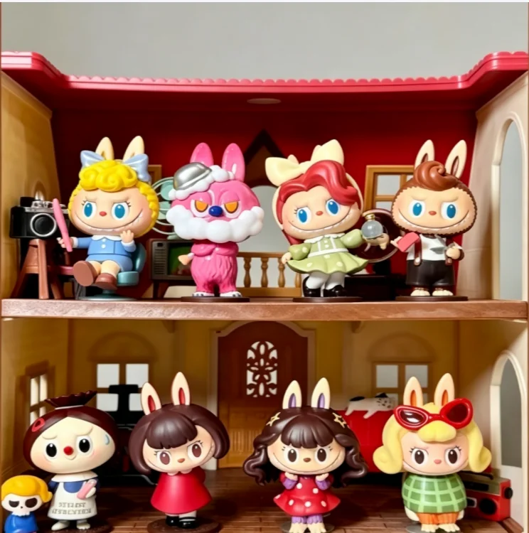 

POPMART LABUBU THE MONSTERS HAIR SALON Series Mystery Blind Box Surprise Unbox Kawaii Doll Anime Toy Present Set