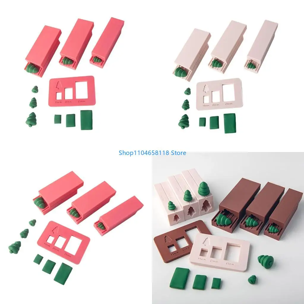 

Polylactic Acid Clay Bead Roller Mould 3 Sizes Christmas Tree for Handmade Jewelry and Craft Creation