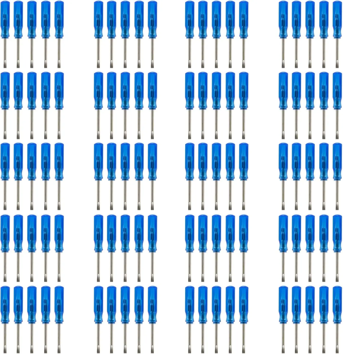 

100pcs 45mm x 2mm 2.0mm Mini Size Slotted Word Flat Screwdrivers Eyeglass Cellphone HDD Camera Laptop Repair Tool