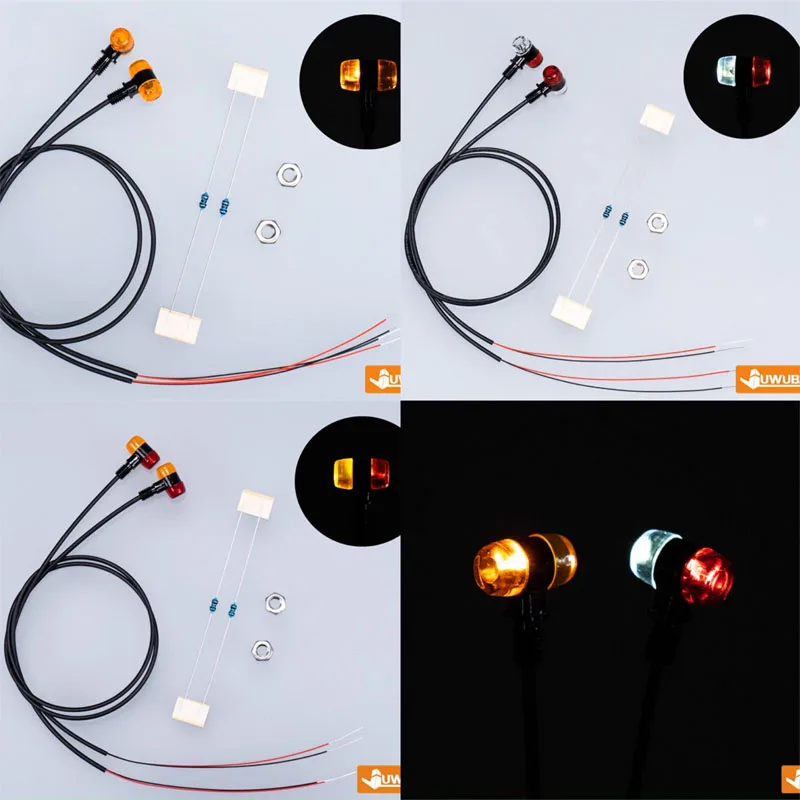 

RC 3V Position Lamps Side Lights Width Light For Tamiya 1/14 Rc Truck 770S FH16 750 For MAN TGX LESU Remote Control DIY Model