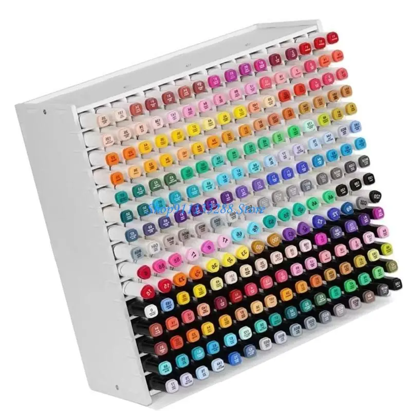 G88D 45/81 Slots Crayon Pen Holders Tilted Marker Storage Holders Practical Marker Storage For Creators Students