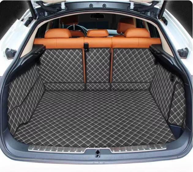 

Специальные коврики для багажника BMW X6 F16 2019-2014. Высококачественные водонепроницаемые коврики-вкладыши для багажника, покрытие для X6 2016.