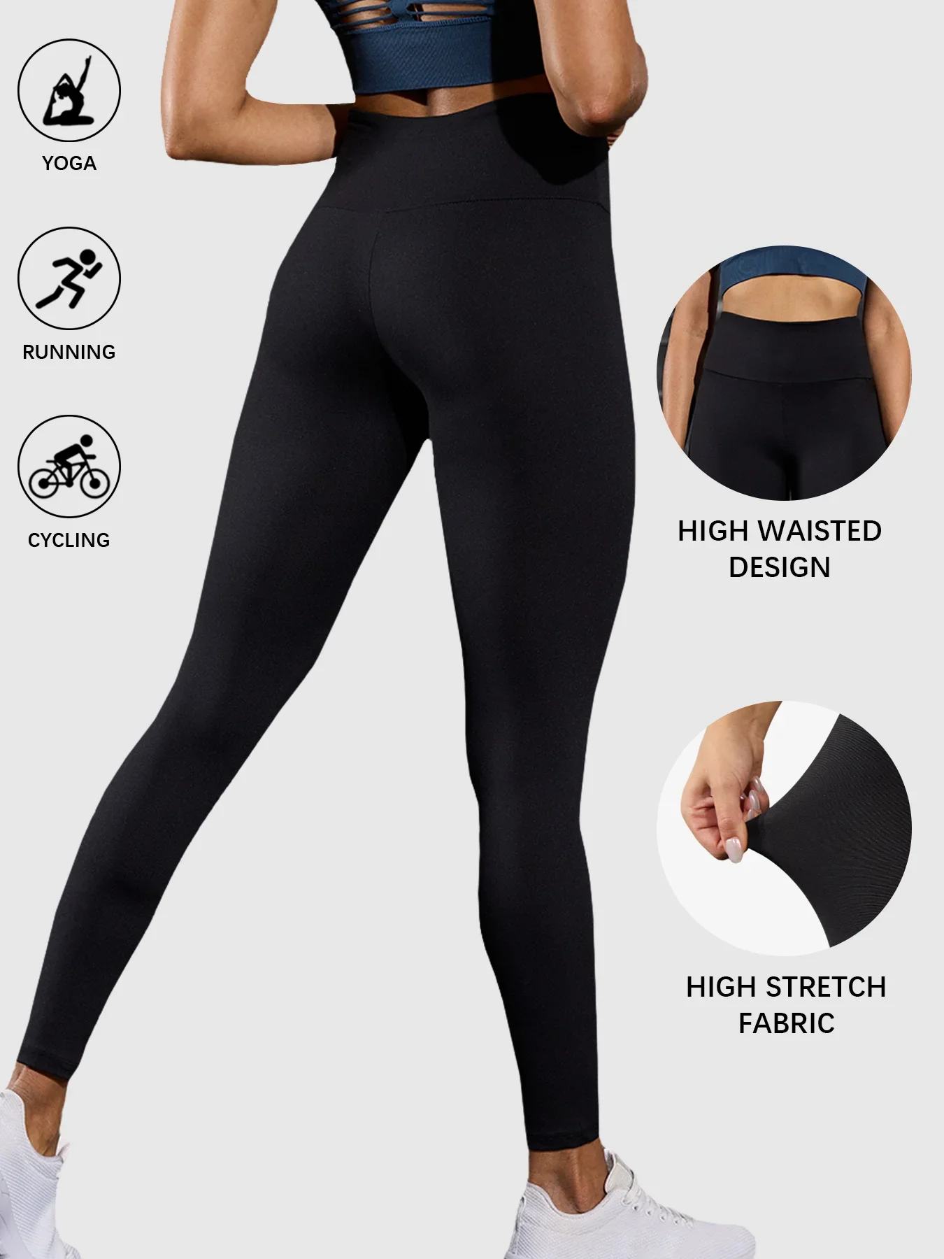 2 حزمة المرأة طماق فائقة النعومة عالية الخصر التحكم في البطن لا انظر من خلال تجريب اليوغا الجري الرياضية رفع الصالة الرياضية طماق