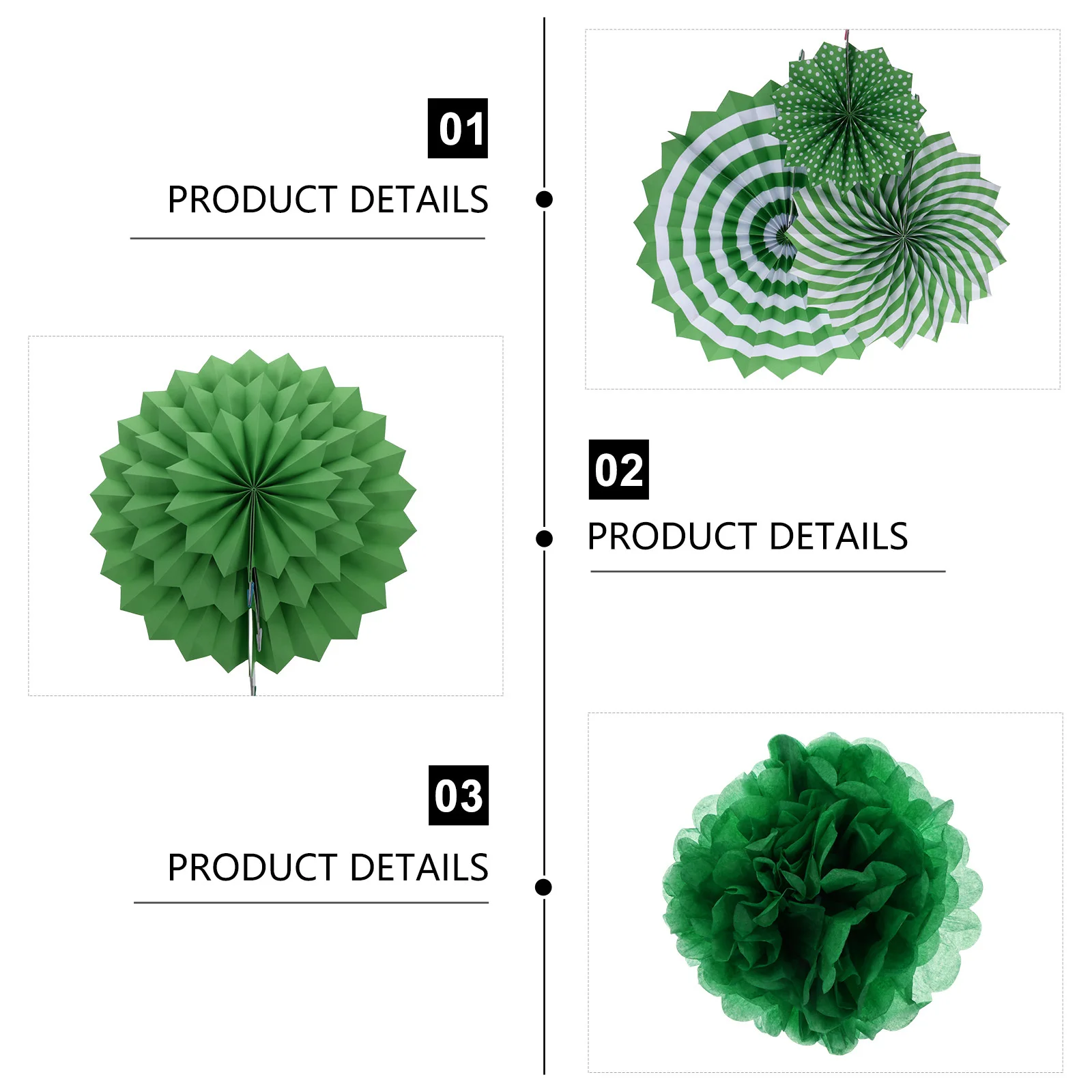 

1Set Paper Fan Flowers Party Decor Bright Color Hanging Festival Supplies Wall Ornaments DIY Decorative Paper Craft