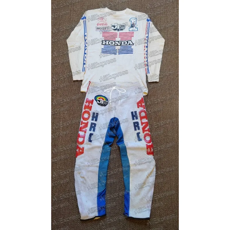 

Высокопроизводительные брюки для мотокросса Honda 2025 года с длинными рукавами и брюками, быстросохнущие, дышащие, для внедорожных гонщиков, трикотаж для горных велосипедов