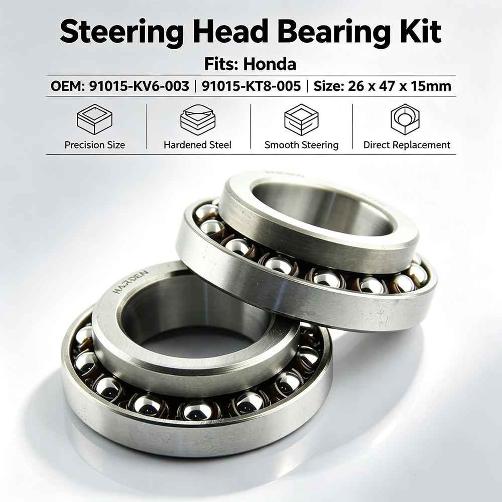 Steering Head Bearing Kit For Honda 91015-KV6-003 91015-KT8-005 NXR150 XR125 XR150L XLR125 XLR250 FTR223 CRF230L CRF230M