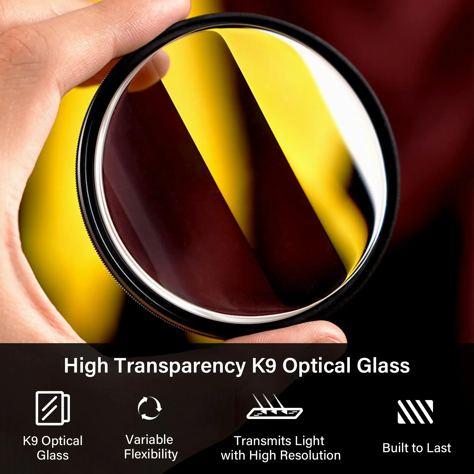 Filtro de prisma de supervelocidad Centerfield Motion, filtro de efectos especiales de estiramiento de doble cara, accesorios de fotografía, lente de cámara