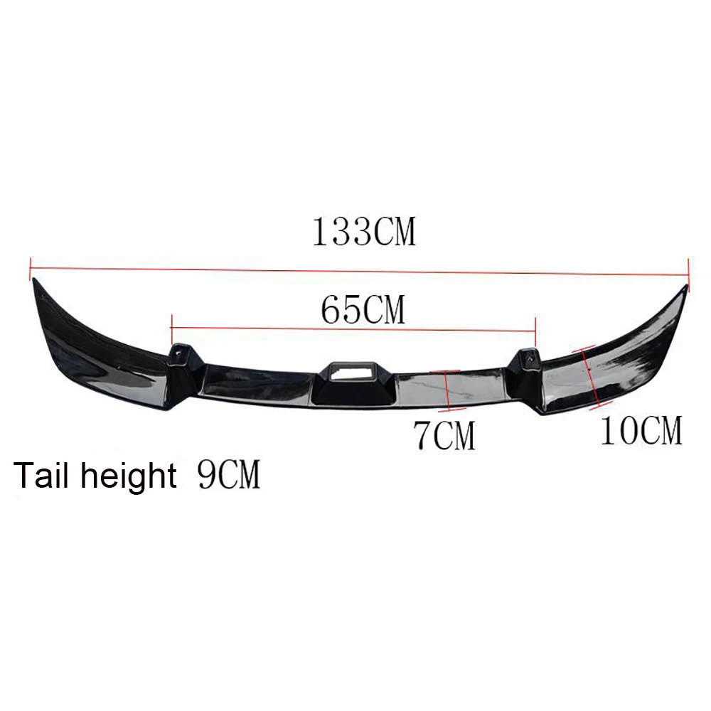 Universal Automobile Tail Wing Non Perforated GT Tail SJ Model Carbon Fiber Fixed Wing Spoiler Low Lying Tail Cars Accessories