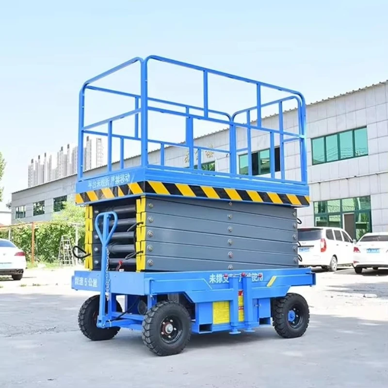 Plataforma Elevadora de Tijera Eléctrica Autopropulsada de 19 pies en Oferta, Plataforma de Trabajo Aérea Móvil