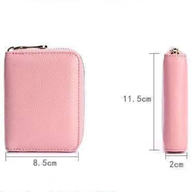 20 Detents Cards Holders PU Business Bank Credit Bus ID Card Holder Cover Coin Pouch Anti Demagnetization Wallets Bag Organizer