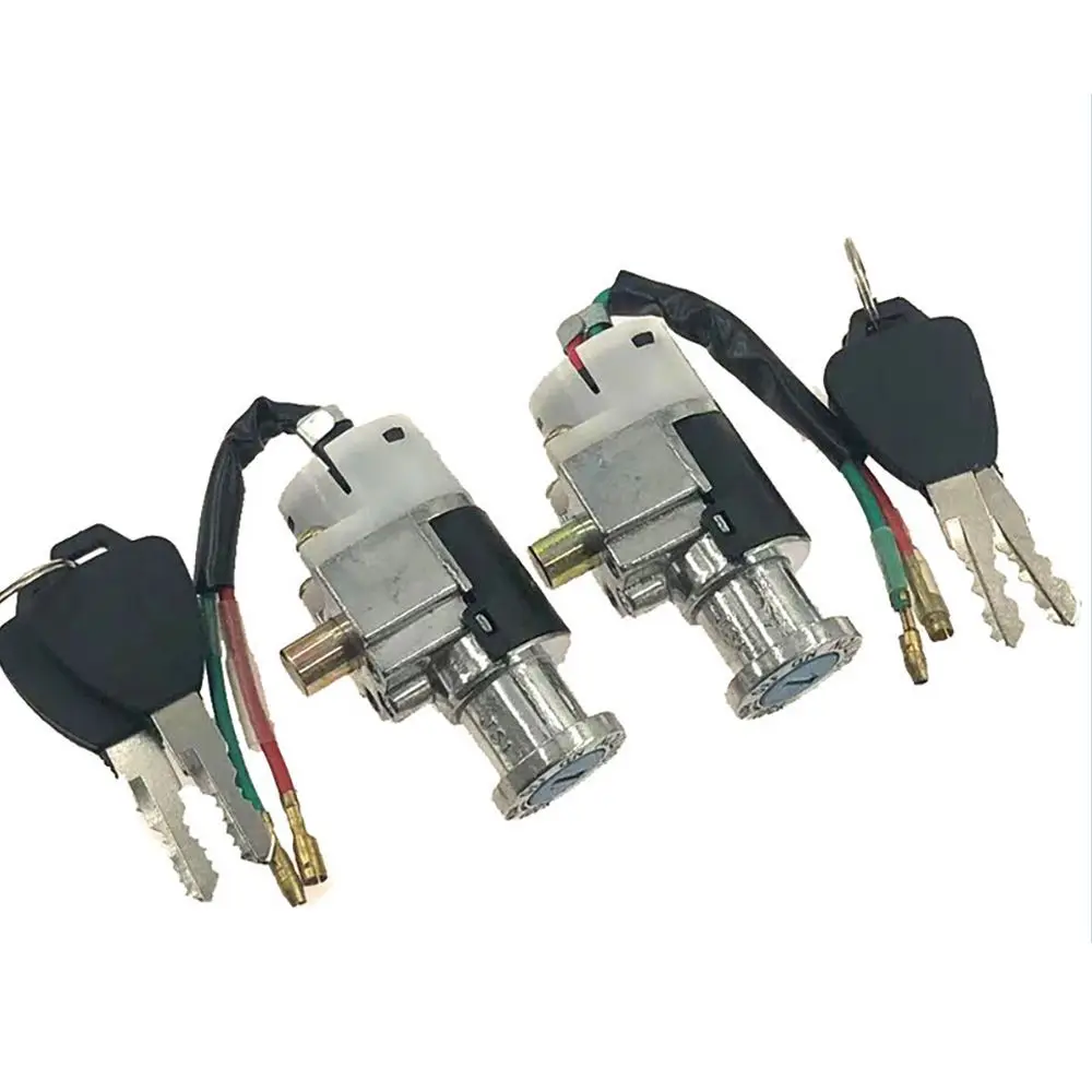 E-Bike Battery Lock With 2 Keys Electric Bicycle Charger Power Switch Universal Scooter Motorcycle Accessories High Performance