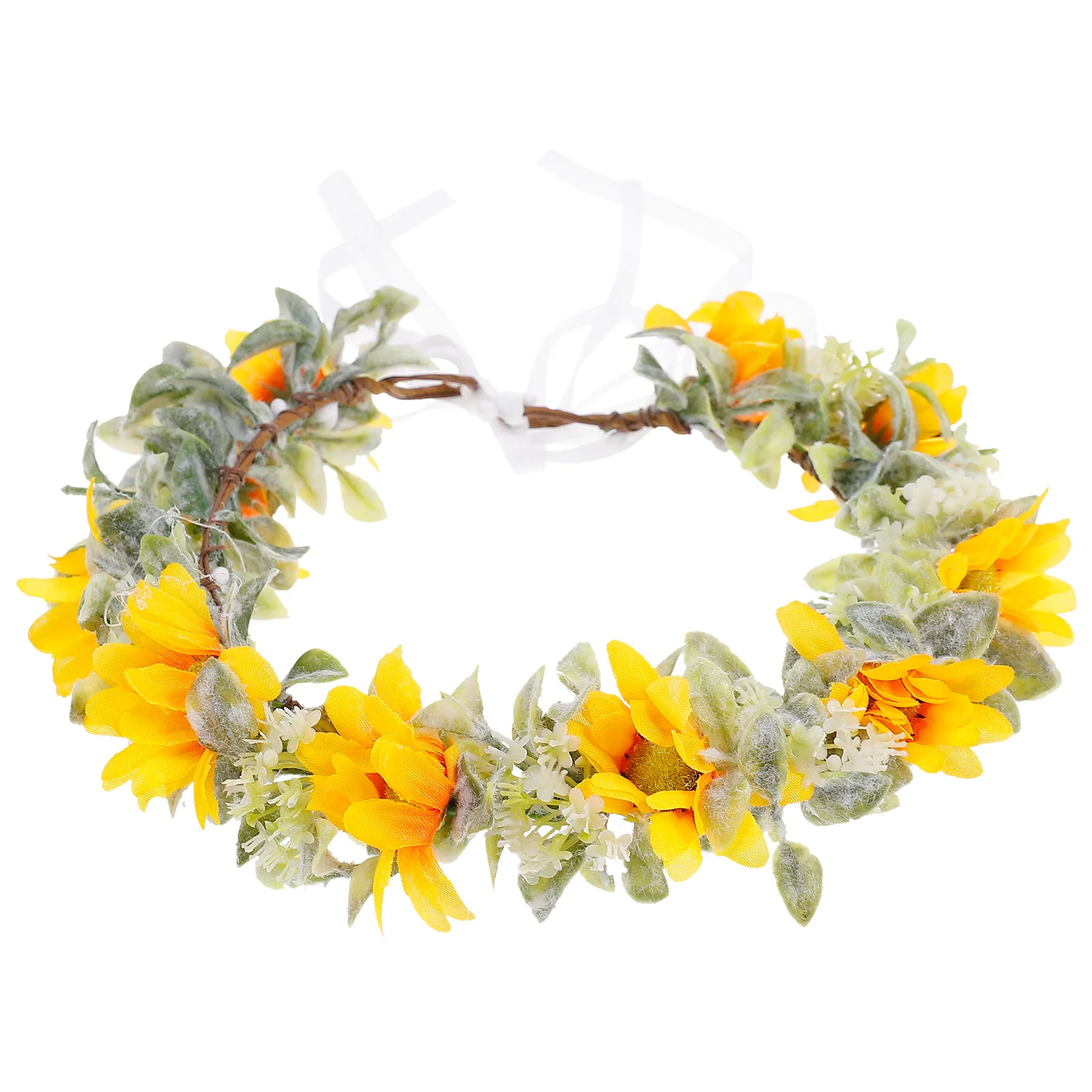 

Silk Flower Bridal Wreath Women Floral Headpiece Wedding Bride AccessoriesHead Wreath Women Flower Headb Hair nament